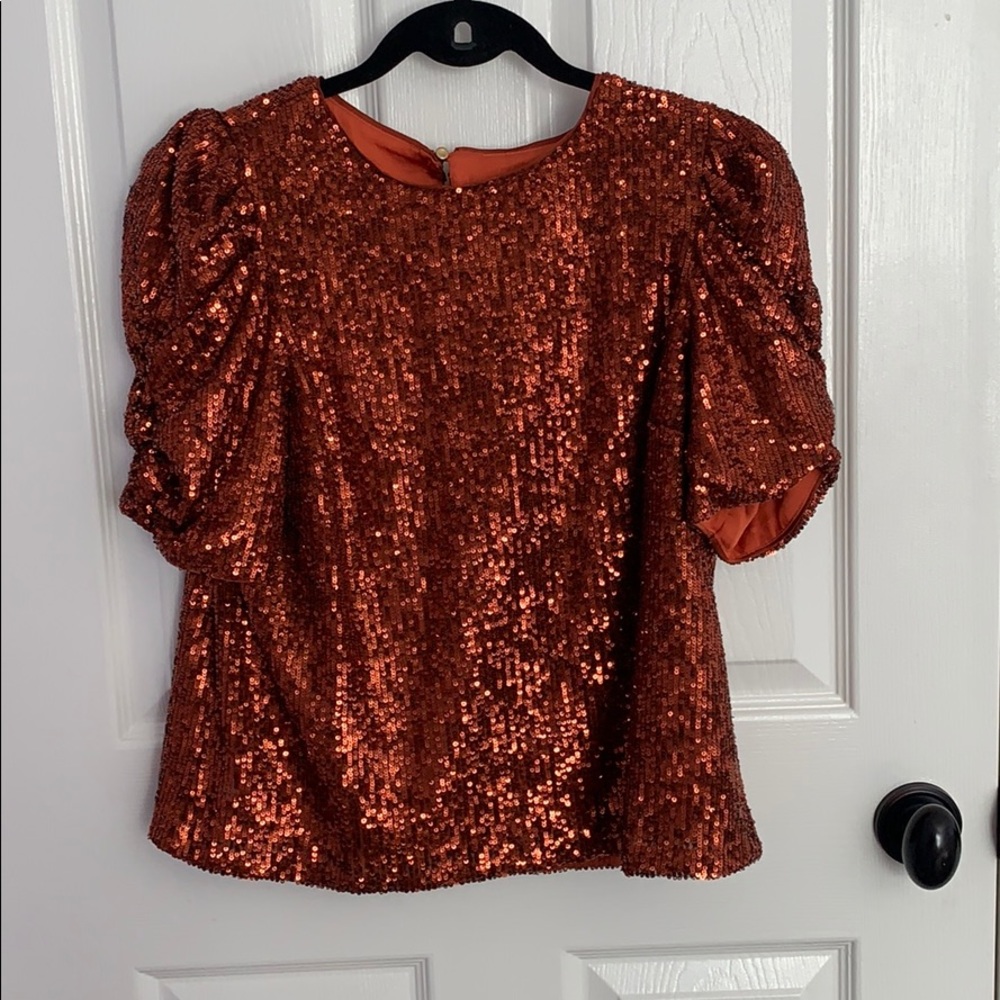 Anthropologie sequin shirt